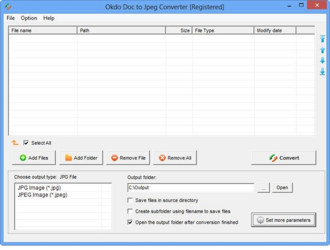 Doc to Jpeg Converter screenshot