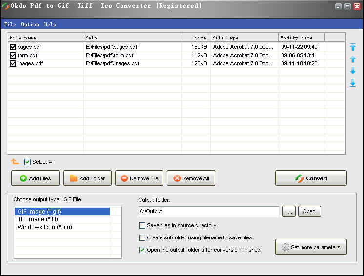 Okdo Pdf to Gif Tiff Ico Converter 5.8