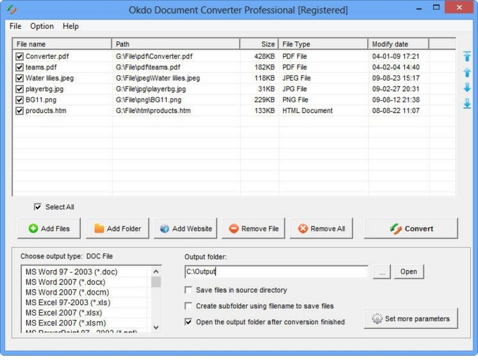 Document Converter Pro interface