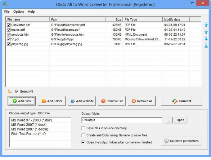 All to Word Converter Professional screenshot