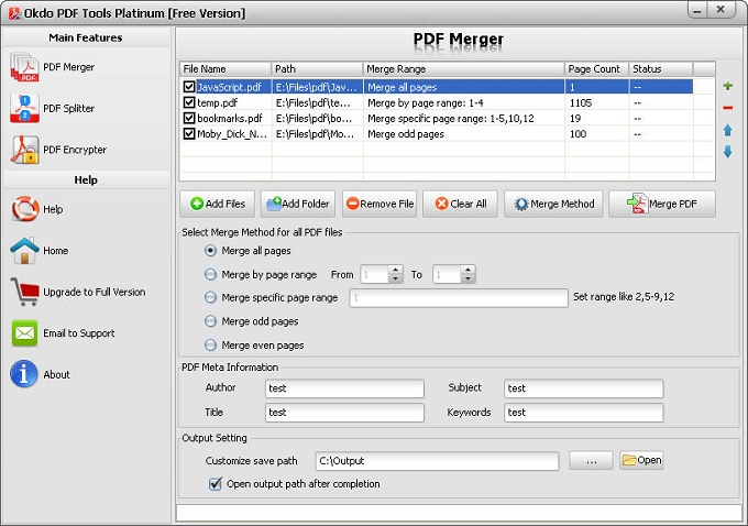 PDF Tools Platinum screenshot