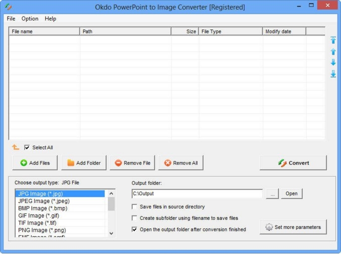 PowerPoint to Image Converter screenshot