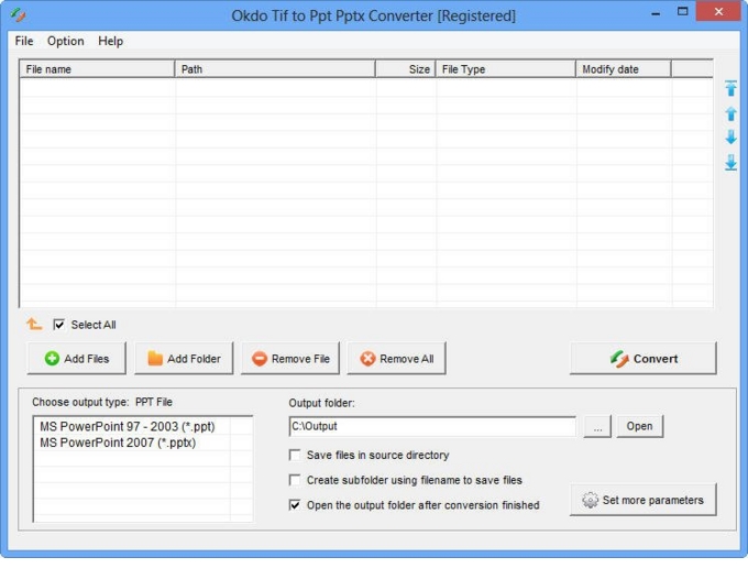 Tif to Ppt Pptx Converter screenshot