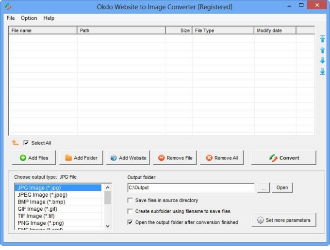 Website to Image Converter screenshot